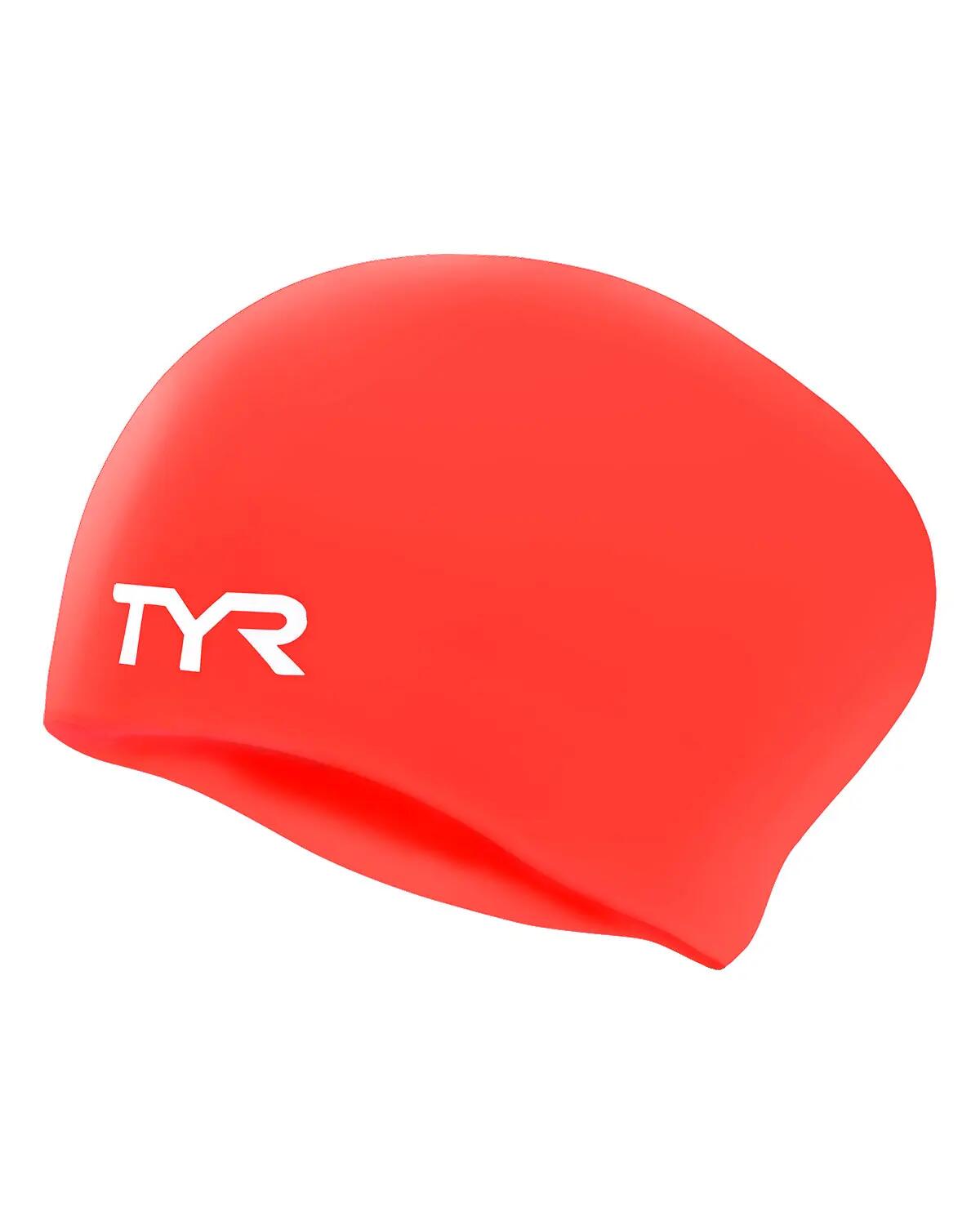 Bonnet de bain silicone cheveux longs TYR adulte 4/4