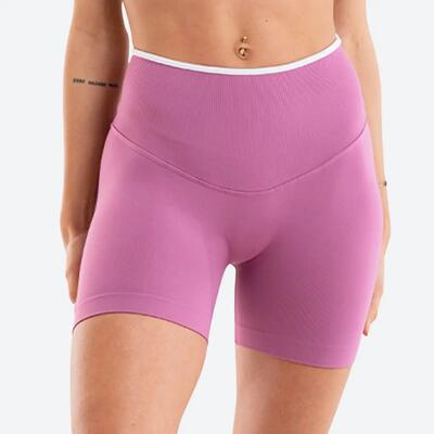 Shorts sportivi Donna fitness Eclettika seamless push-up Malva