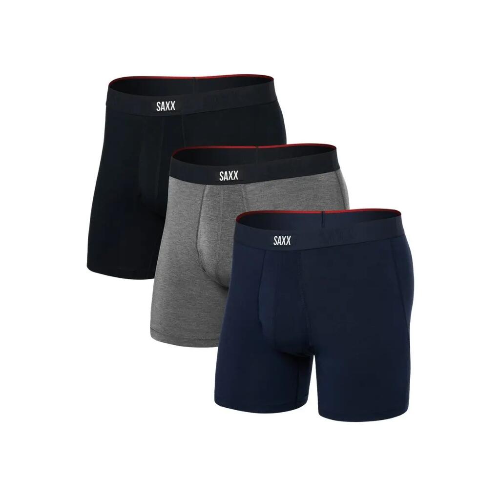 3 Pack Men's Vibe Xtra 6" Boxer Briefs