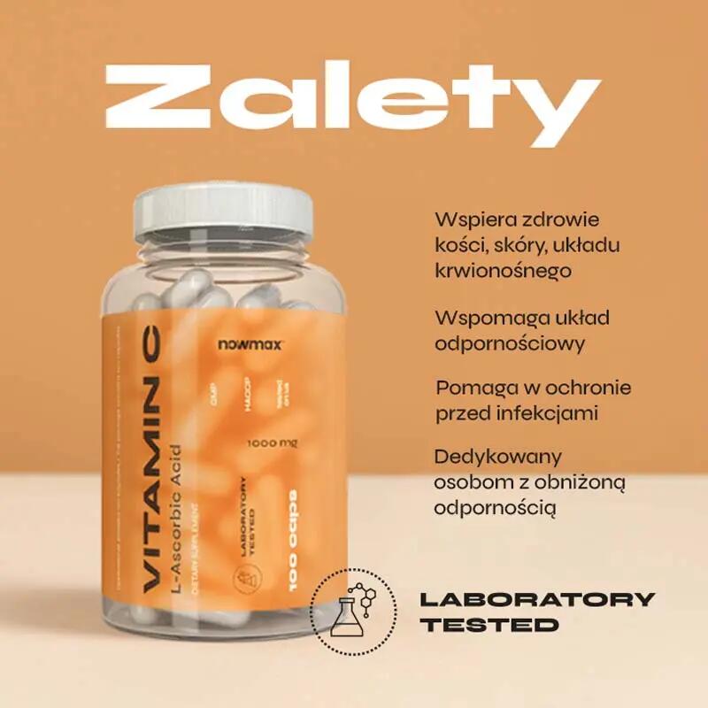 nowmax® Vitamin C 1000mg 100 kaps 3/3