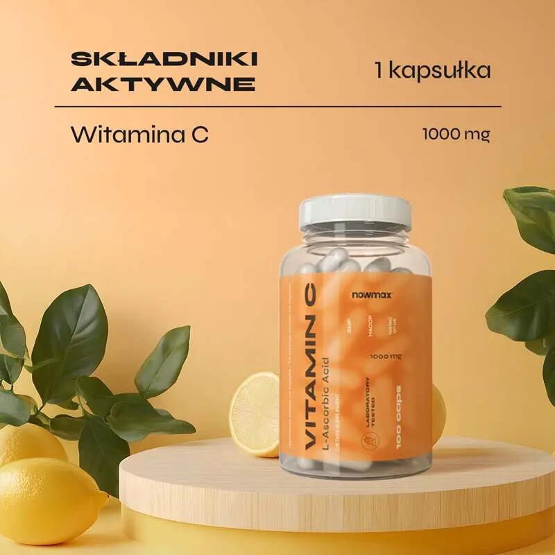 nowmax® Vitamin C 1000mg 100 kaps 2/3