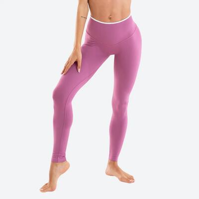 Leggings sportivi Donna fitness Eclettika seamless push-up Malva