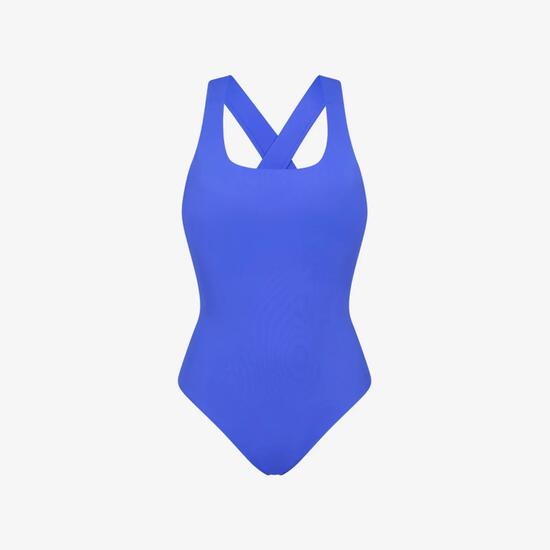 Damen Schwimmen Surfen Tauchen Premium Badeanzug Rundhals - Braun