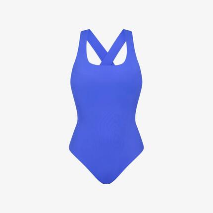 Damen Schwimmen Surfen Tauchen Premium Badeanzug Rundhals - Braun