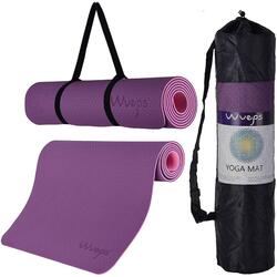 Yoga Mat / Yogamat Zacht Comfortabel Paars 183 cm