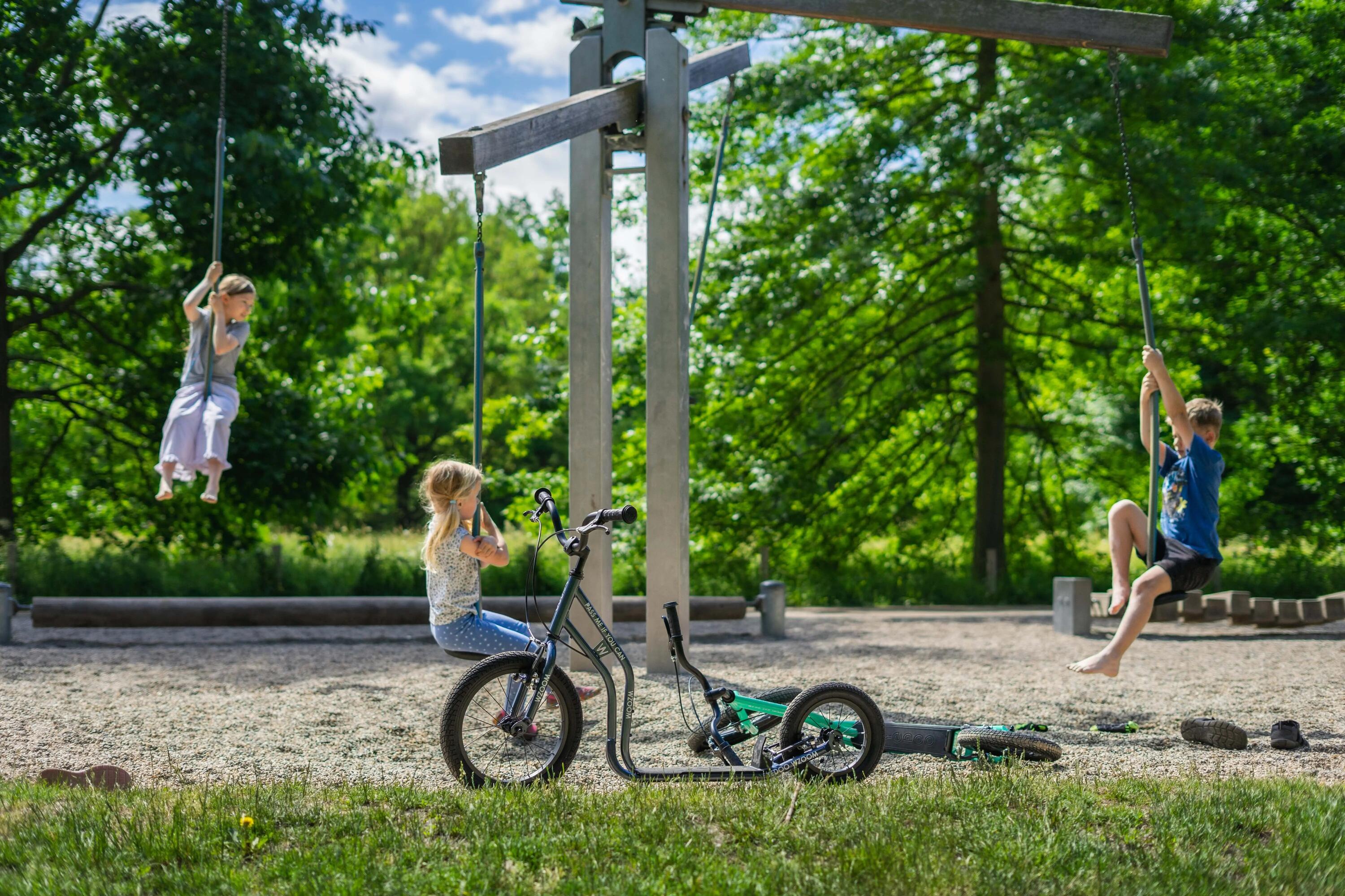 Patinete Yedoo Wzoom para niños de 6 años, con ruedas neumáticas 16"/12" 14/14