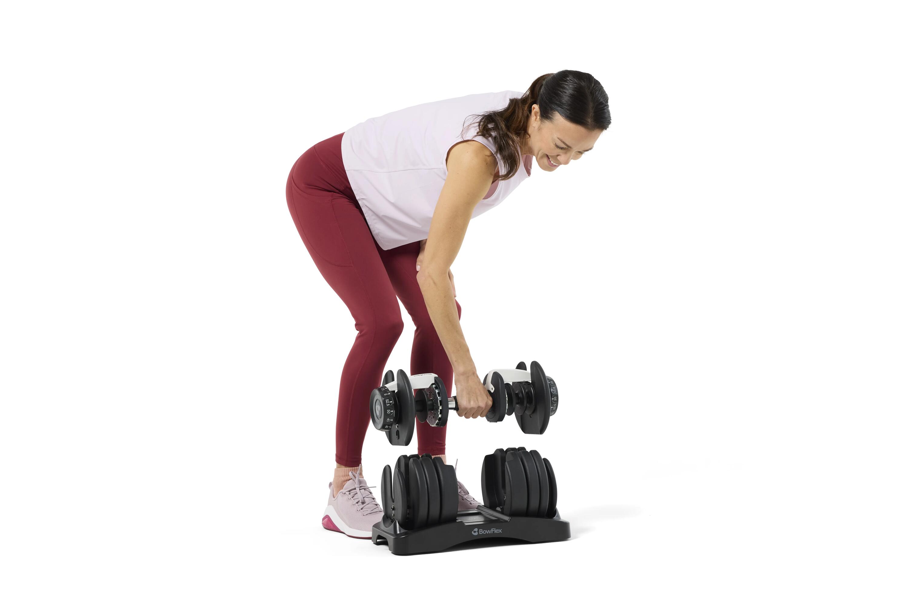 Halter ajustável 2-24 kg com seleção rápida para treino em casa 8/12
