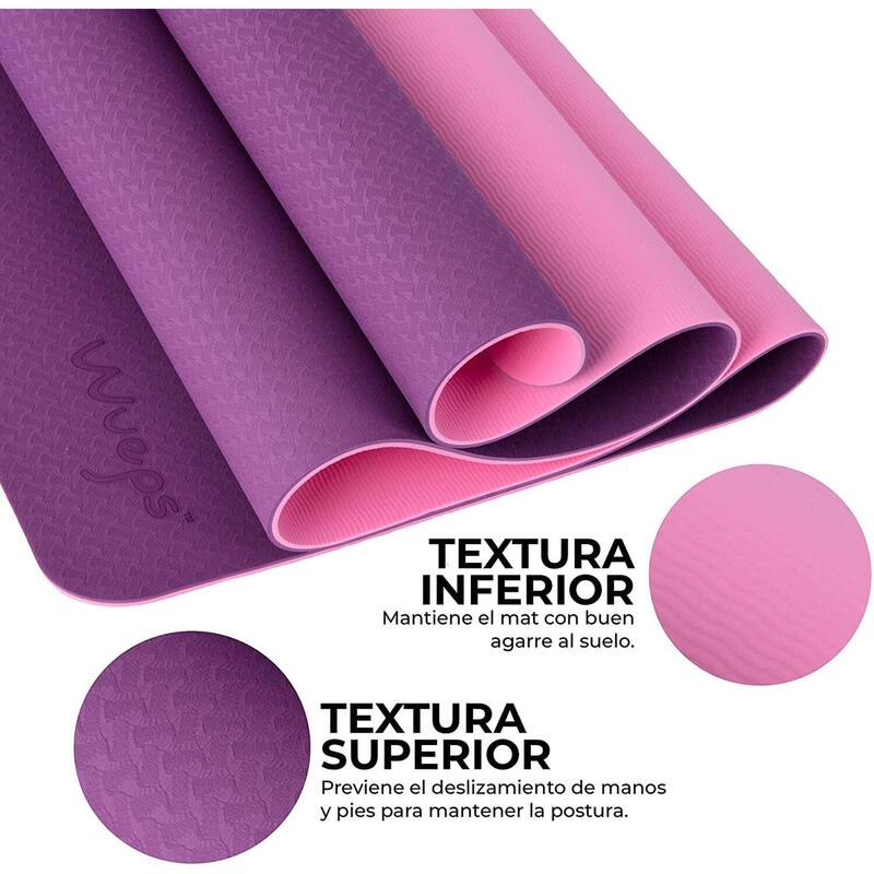 Tapis de yoga Soft Comfort Pourpre 183 CM