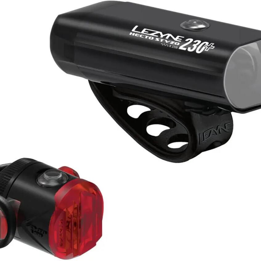 Lezyne Hecto 230+ Front and Femto USB-C Rear Set