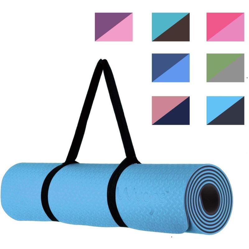 Es decir lavanda Preceder Yoga Mat / Esterilla de yoga Suave Confort Blue Sky Blue 183 CM | Decathlon