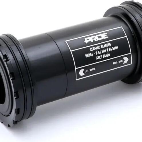 Pride Racing BB386 Interlock Ceramic Bottom Bracket Black