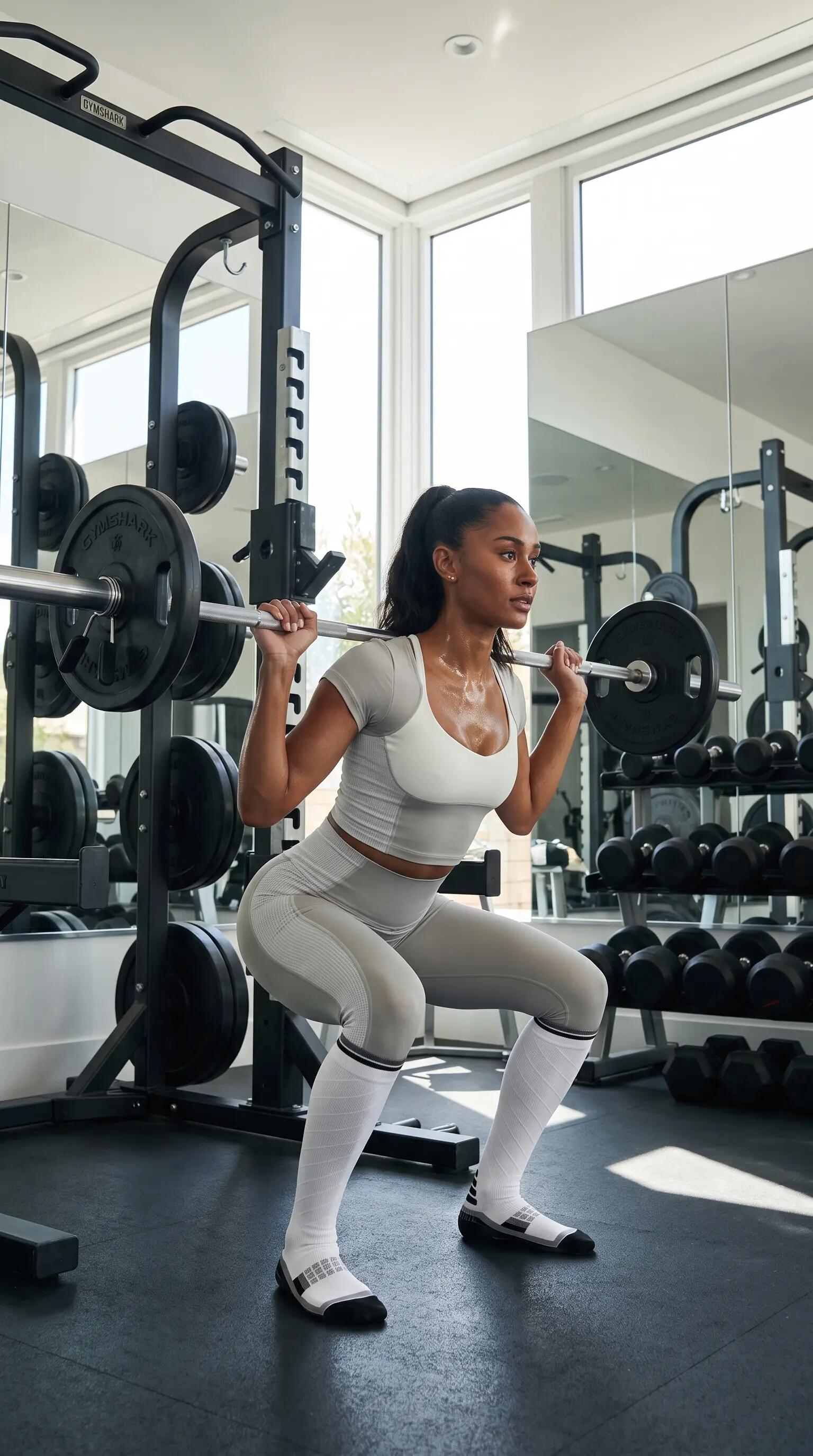 Kompressionssocken Damen Herren für Sport, Laufen, Fliegen, Reisestrümpfe 7/10