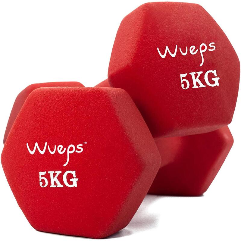 Mancuernas antideslizantes de neopreno Wueps - 1.5 kg