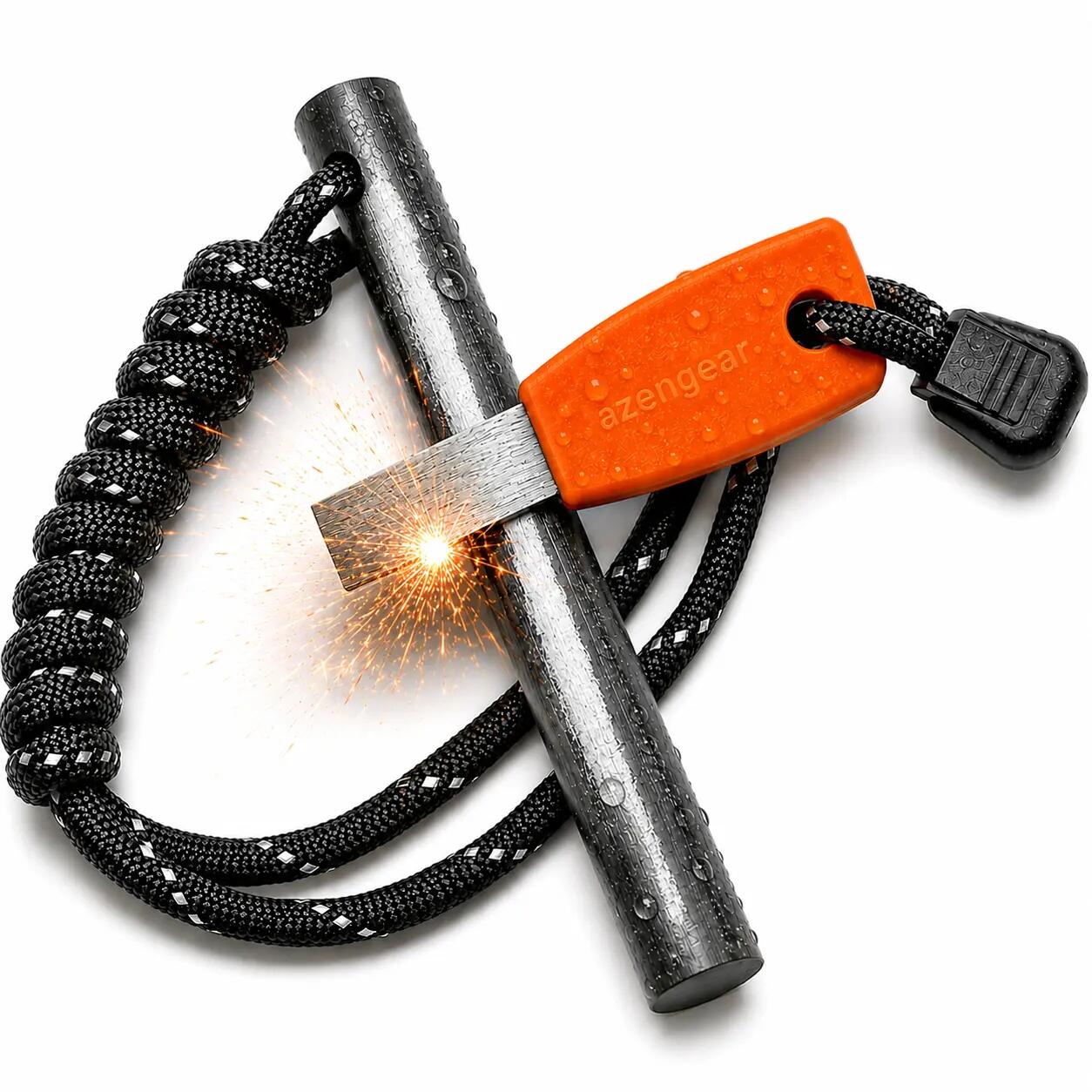 Vuurstarter magnesium vuurstaal set voor camping, bushcraft, survival 8/10