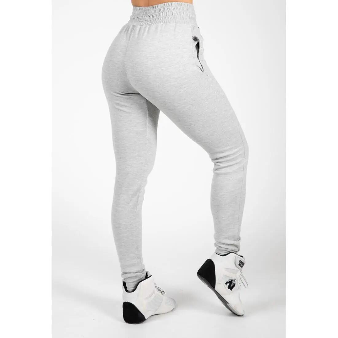 Pantalón Jogger Fitness Largo Mujer GORILLA WEAR Pixley Gris 3/6