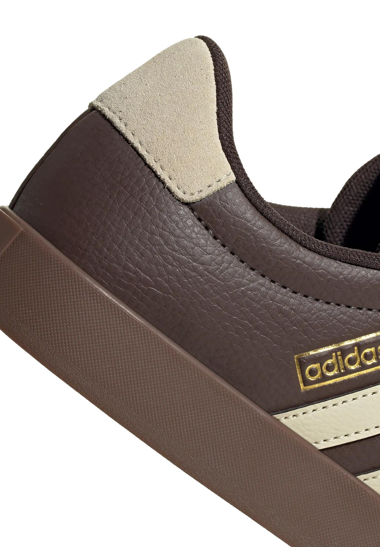 Adidas VL COURT 3.0 Damen Sneaker Schuhe Leder Schnürschuhe KI4574 Brown/Vanilla 6/15
