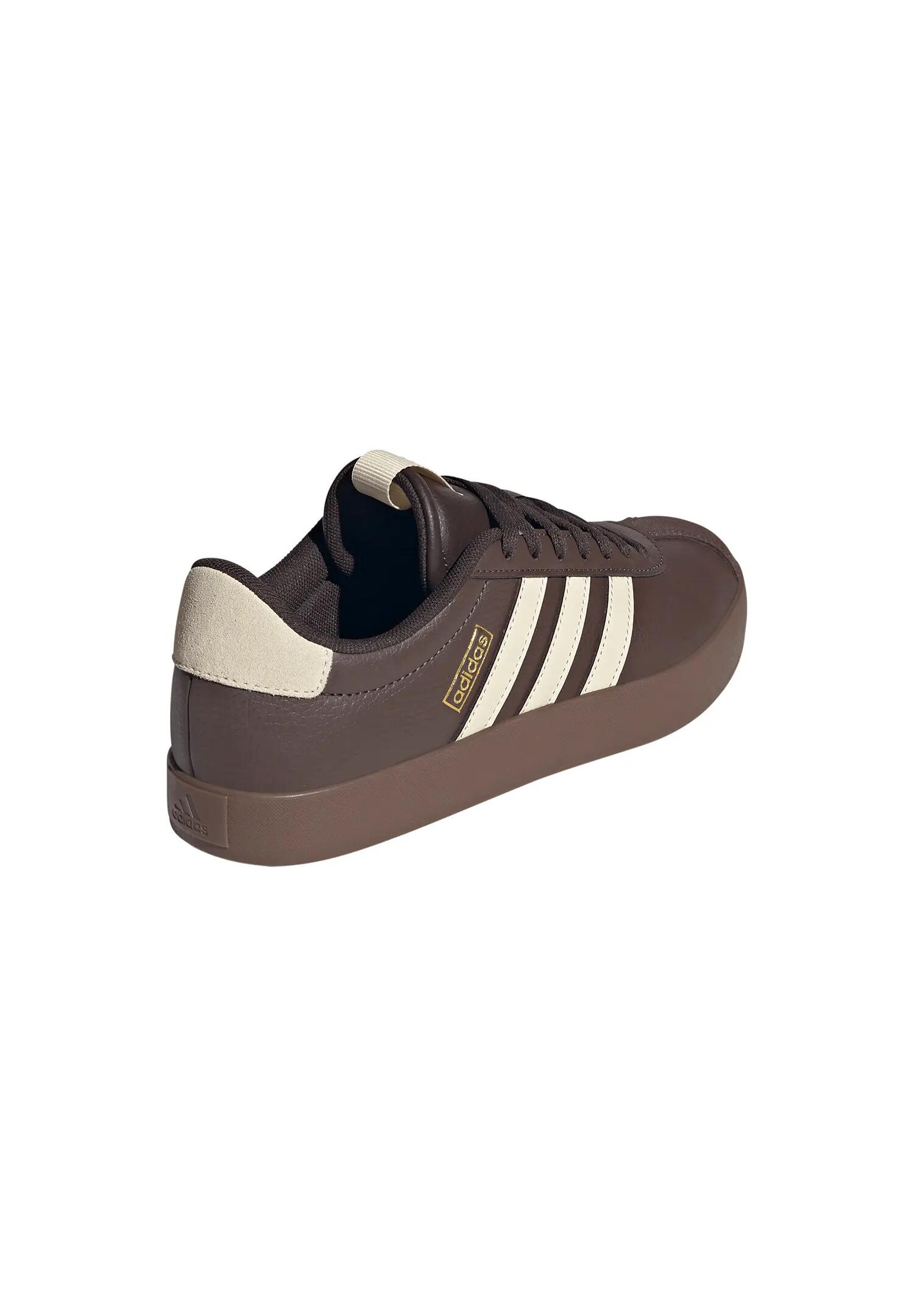 Adidas VL COURT 3.0 Damen Sneaker Schuhe Leder Schnürschuhe KI4574 Brown/Vanilla 5/15