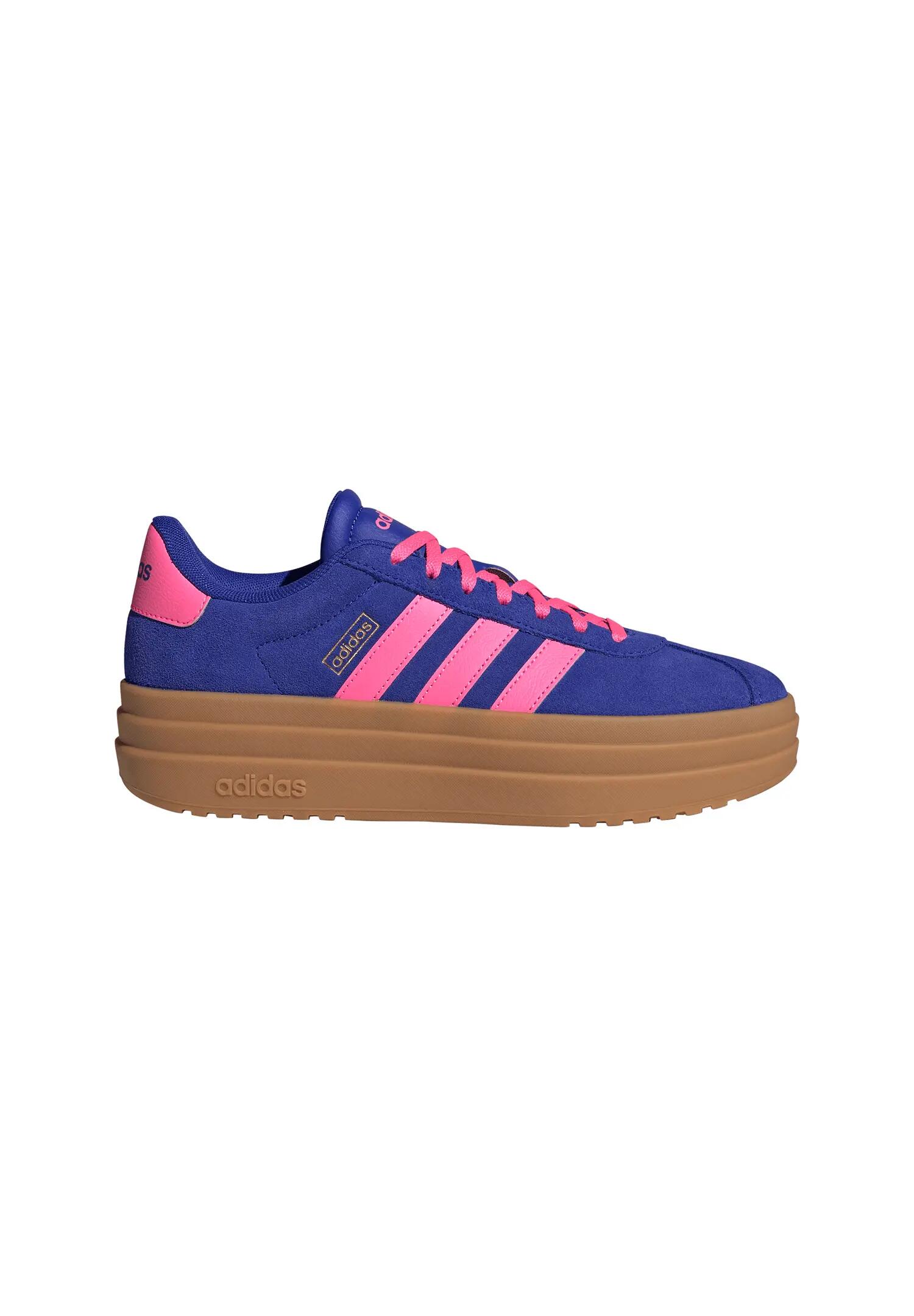 Adidas Damen VL COURT BOLD Plateau Sneaker Frauen Schuh KH9462 Blue/Pink 4/14