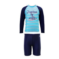 arena KIDS Swimwear SWIMWAER STRIPE LONG SLEEVS SUN PROTECTION SET