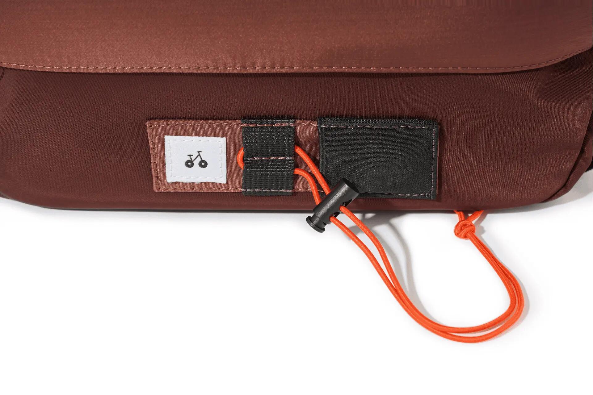 Outin Flex Messenger bolsa bandolera resistente al agua, marrón cálido 7/7