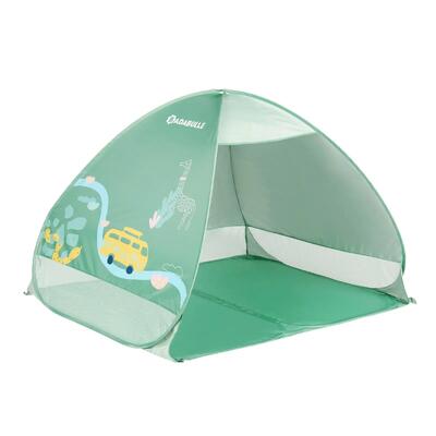 Pensilina parasole istantanea per bambini a 2 posti UPF50+ - Verde