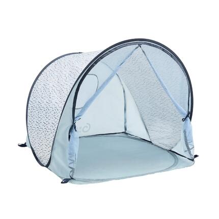 Tente anti-uv abri de plage bébé enfant moustiquaire - Vague Bleu