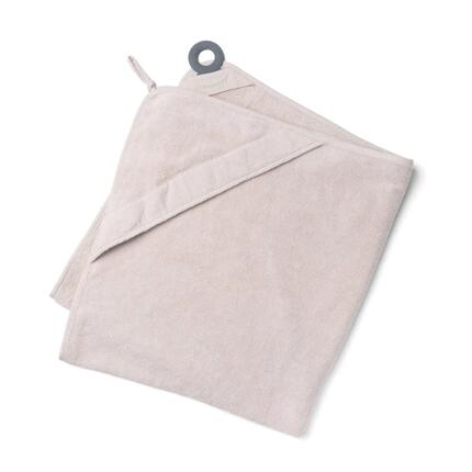 Cape serviette de Bain bébé coton biologique OekoTex - Dry'n Play - Blanc