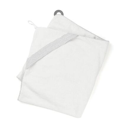 Cape serviette de Bain bébé coton biologique OekoTex - Dry'n Play - Blanc
