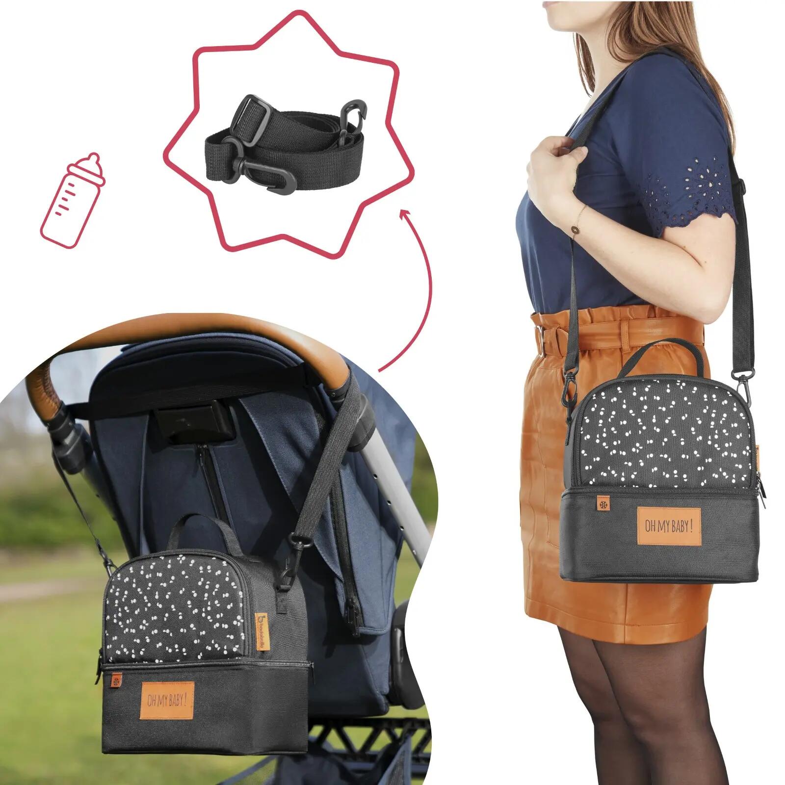 Mochila isotérmica infantil 5 L, 2 compartimentos – frio 5h / quente 3h 6/7
