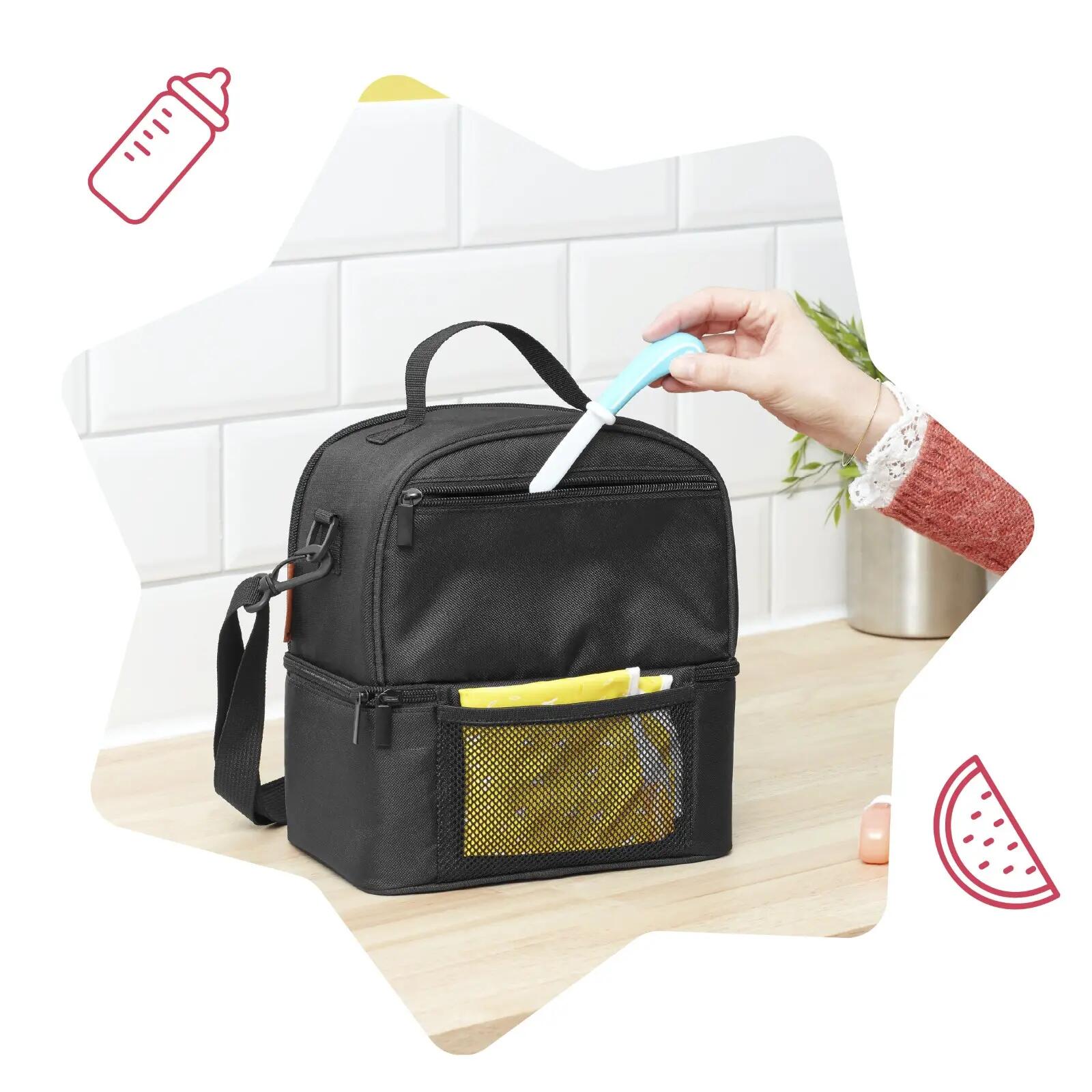 Mochila isotérmica infantil 5 L, 2 compartimentos – frio 5h / quente 3h 5/7