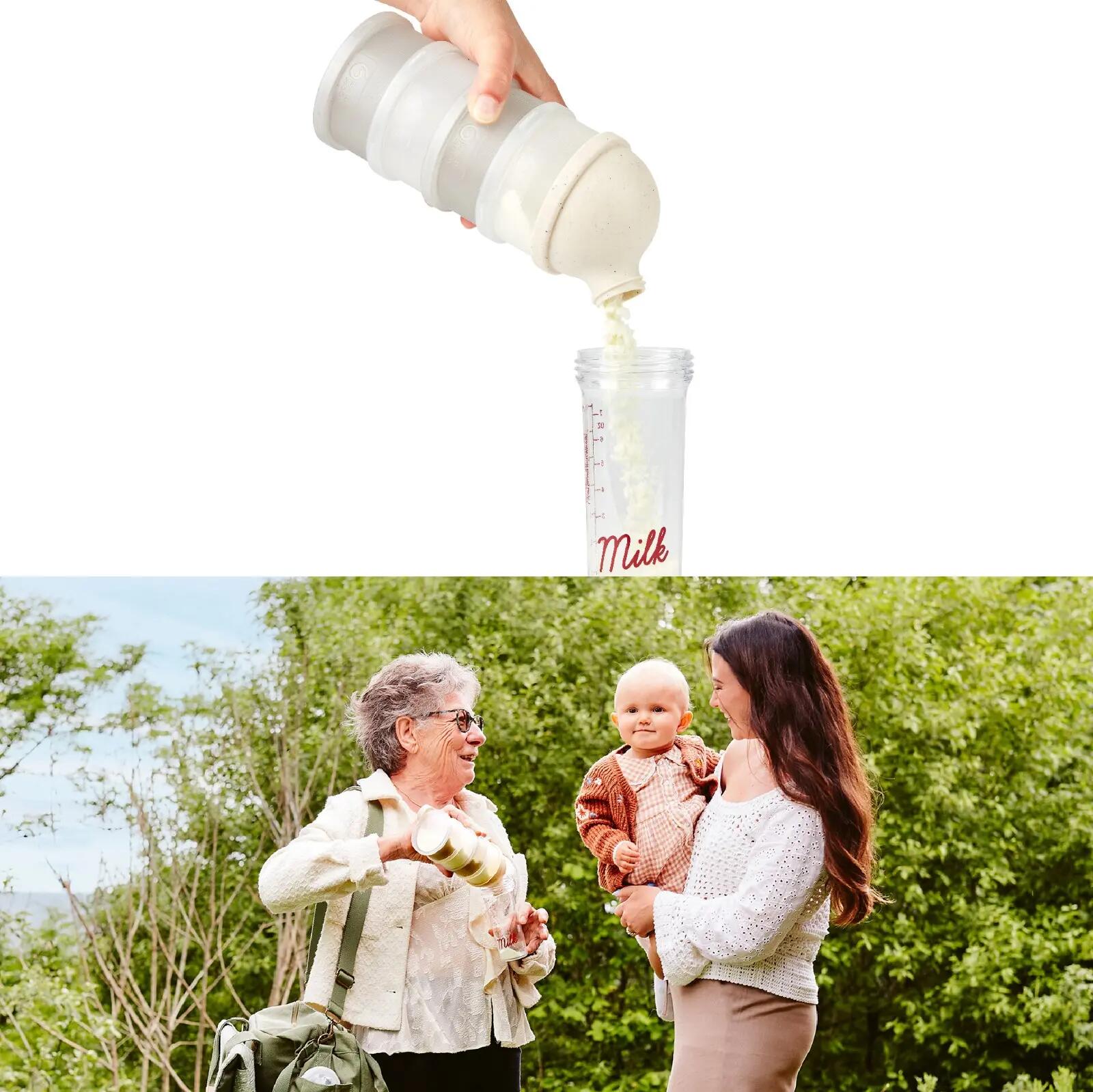 Boite doseuse bébé Babydose fabriquée en France Mineral - Beige 4/7