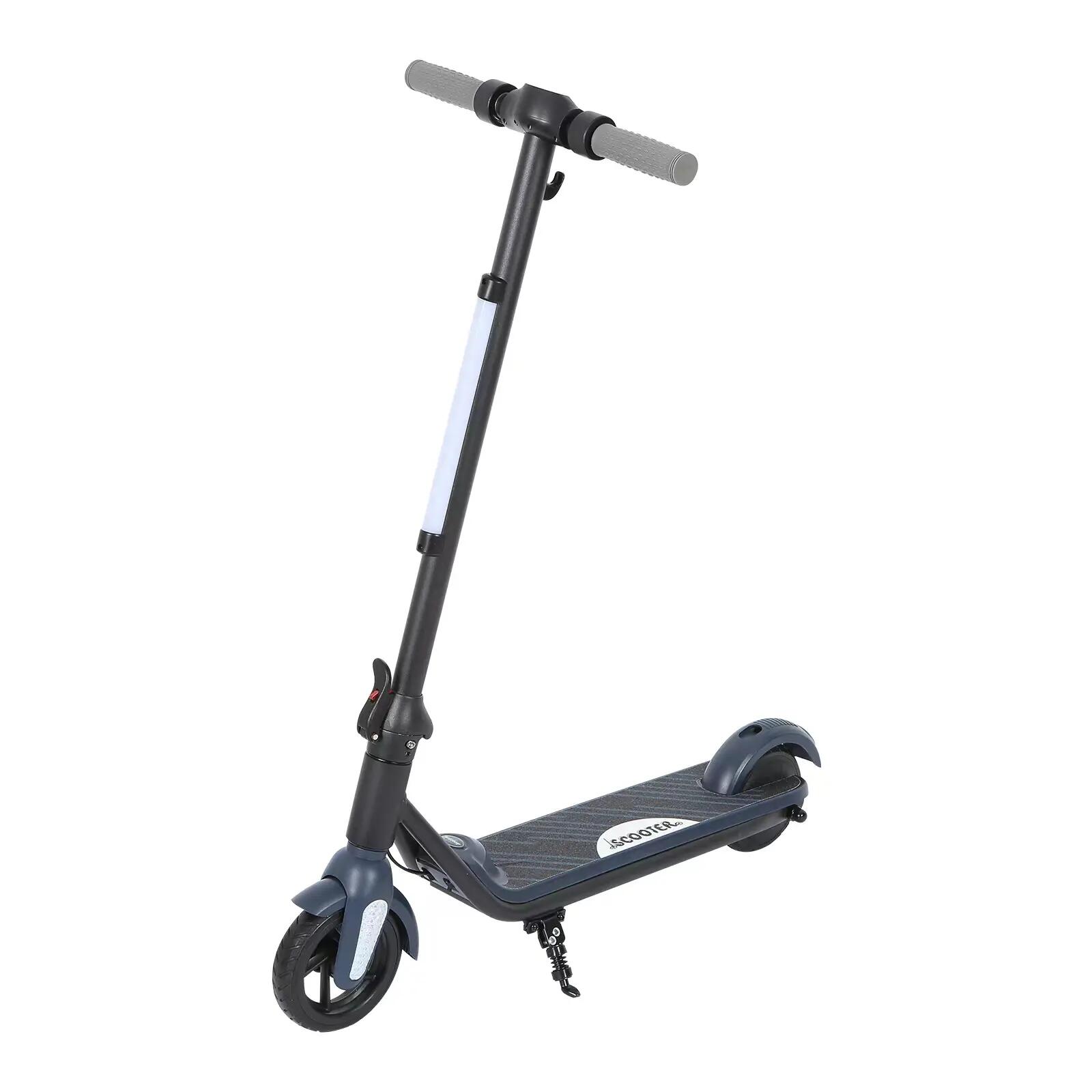 Trotinete elétrica infantil F602, com visor LED, design dobrável e leve
