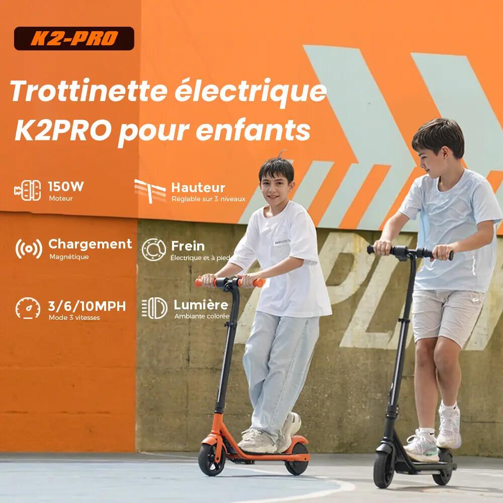 iScooter K2Pro trotinete elétrica infantil 16 km/h, 3 alturas e luzes LED 8/11