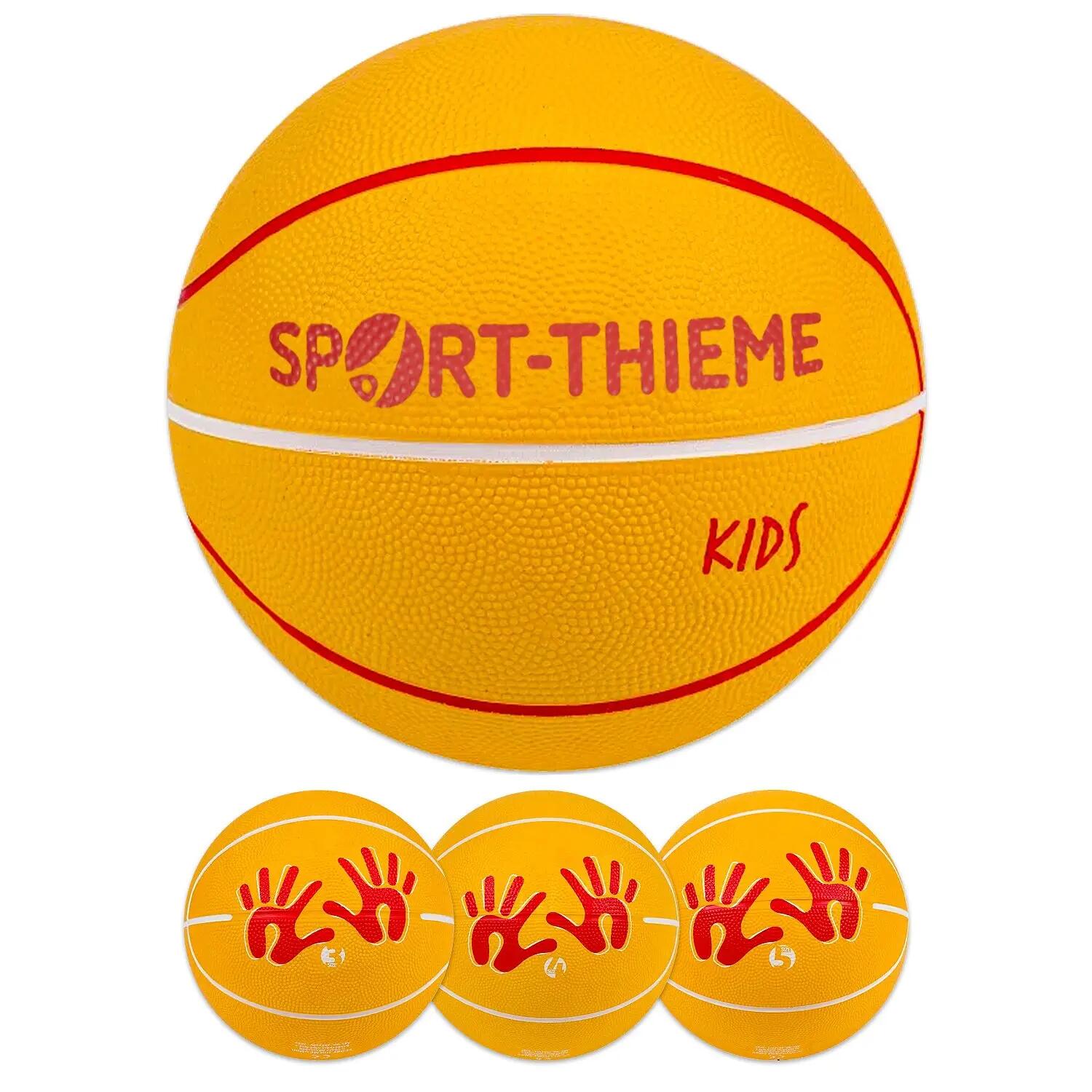 Basketball Kids Größe 3 Basketball Unisex Gelb-Rot 3/5