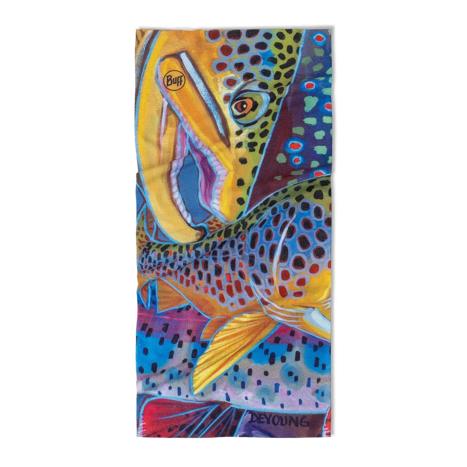 Bandana BUFF COOLNET UV® DEREK DE YOUNG TROUT CONFETTI 2/3