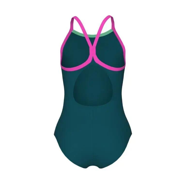Costume da bagno intero ragazza Arena Solid Light Drop 4/4