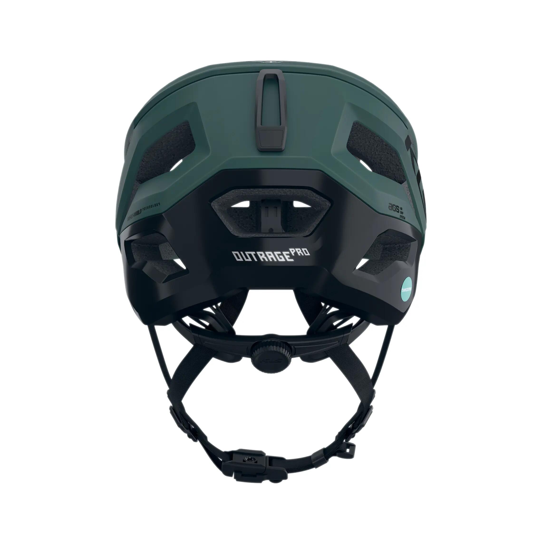 OUTRAGE PRO Helm Fahrradhelme in Green 2/3