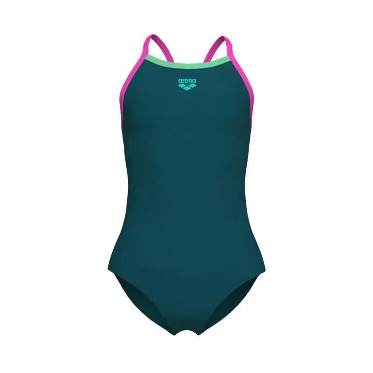Costume da bagno intero ragazza Arena Solid Light Drop 3/4