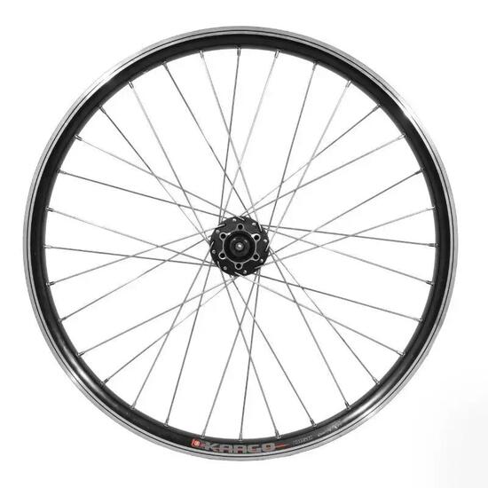 Roue de vélo VTT avant disc aluminium double paroi moyeueu Shimano disc 6 trous