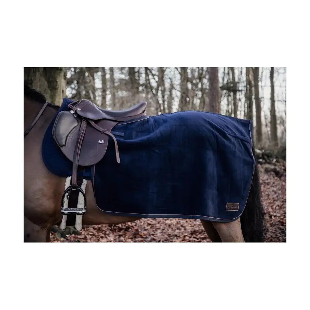 Ausreitdecke quadrat heavy fleece marine medium 2/5