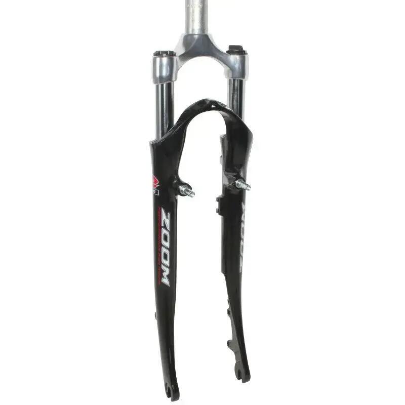 Aluminum spring fork with disc brake compatible threaded pivot 1"1-8-25.4 inside