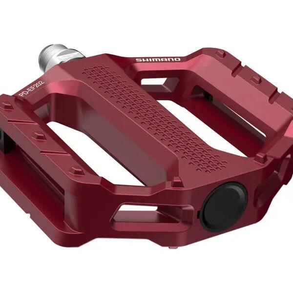 Shimano PD-EF202 Red Pedal Set for Ultimate Riding Comfort