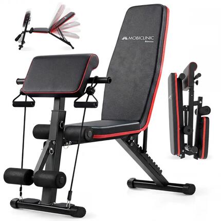 Banc de musculation Avec pupitre à biceps Pliable Réglable Max. 120kg Pliant