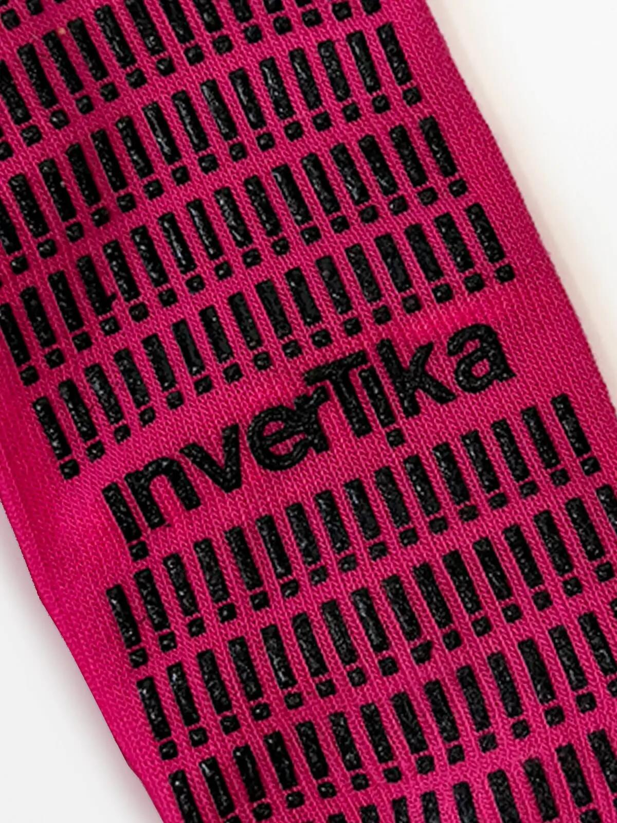 Calze sportive antiscivolo cotone soletta con grip allenamento Fucsia 4/5