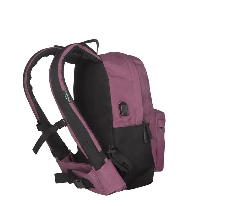 Sac à dos scolaire - Feather Plus bordeaux- Allège la charge de 92% 4/7