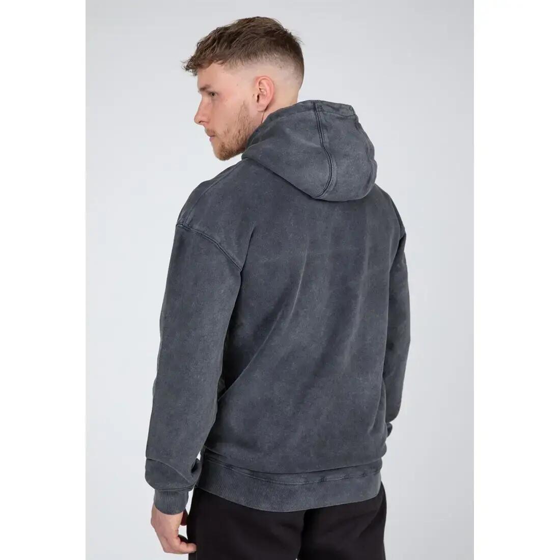 Crowley Men's Oversized Hoodie - Washed Grijs 6/7