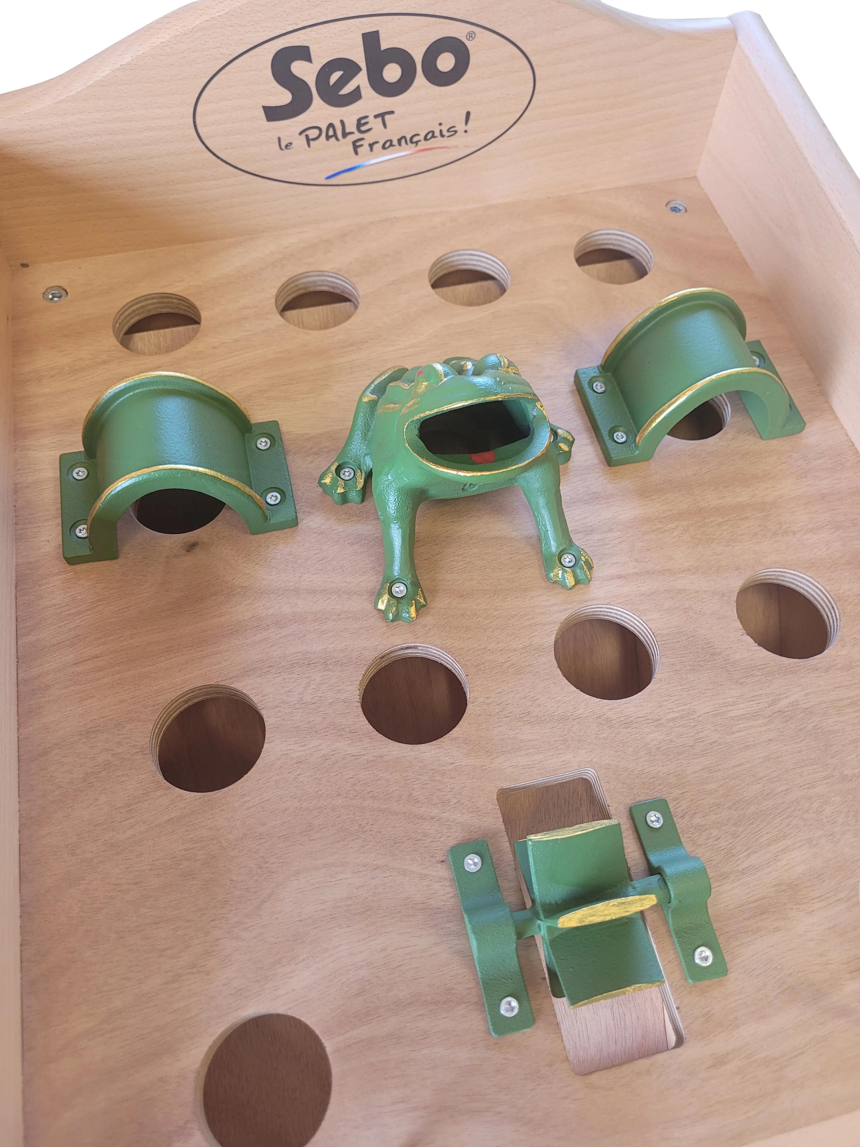 Jeu de la Grenouille, ou du Tonneau, pré-monté, fabriqué en France 5/5