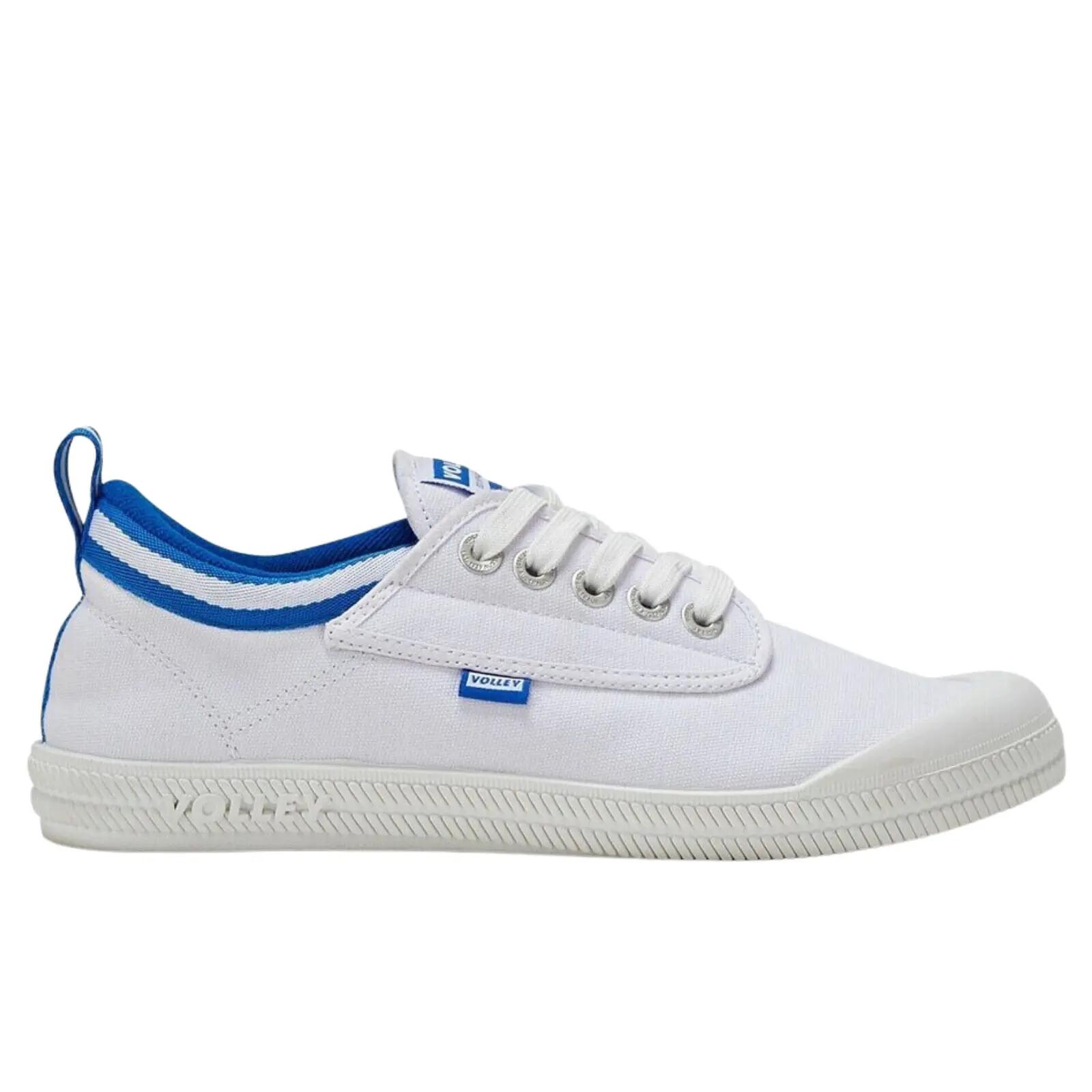 Dunlop Volleys International Volley Low Canvas Casual Mens Shoes - White/Blue