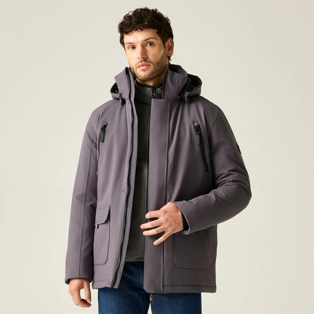 Mens Marron Waterproof Insulated Jacket