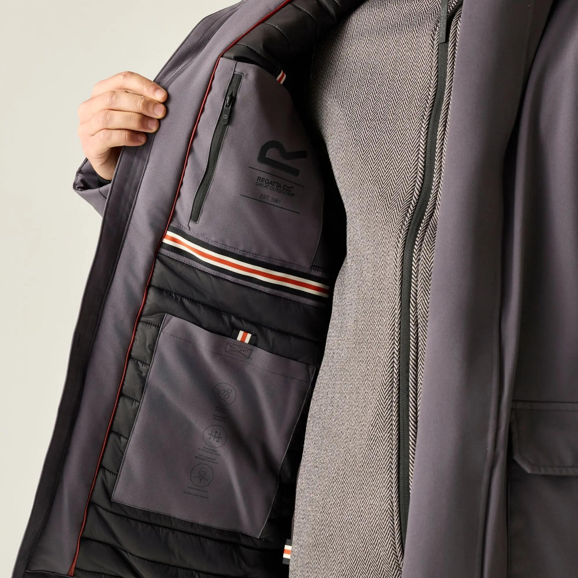 Chaqueta impermeable aislante Marron para hombre 8/14